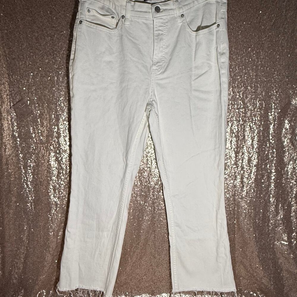 Calvin Klein Jeans High Rise Kick Boot Women’s Size 32 White